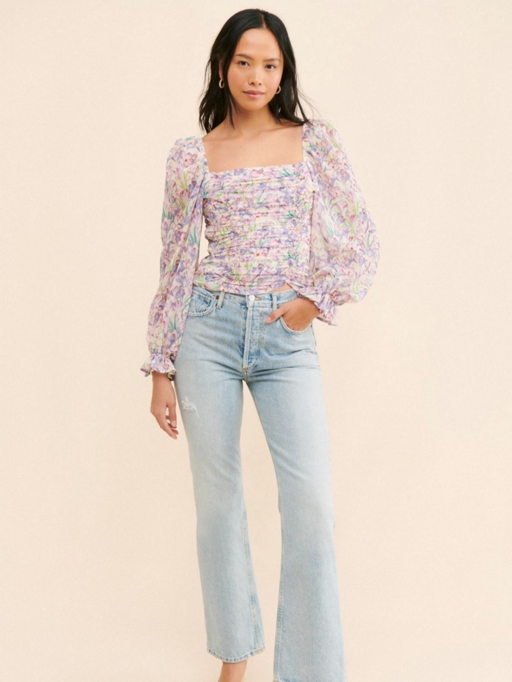 ASTR The Label Tonina Floral Blouse - Picture 2 of 6